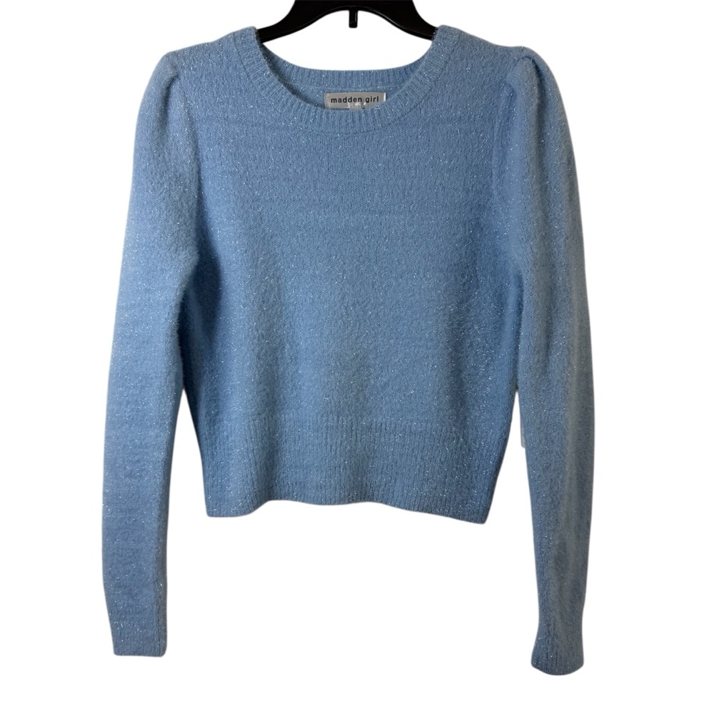 Madden Girl Sky Blue Knit Sweater